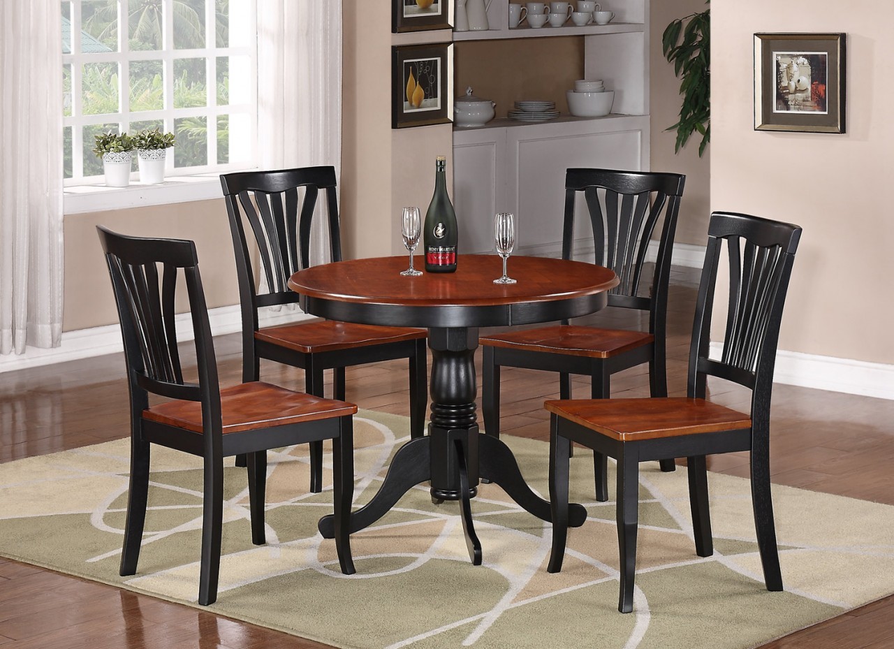 black kitchen table sets