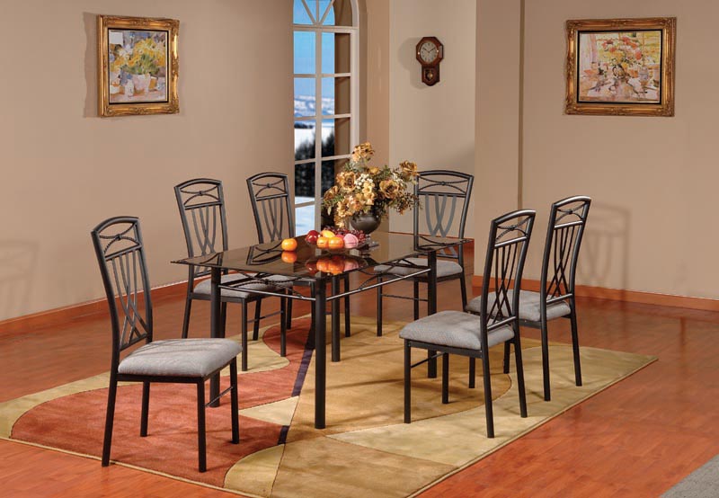 metal kitchen table sets
