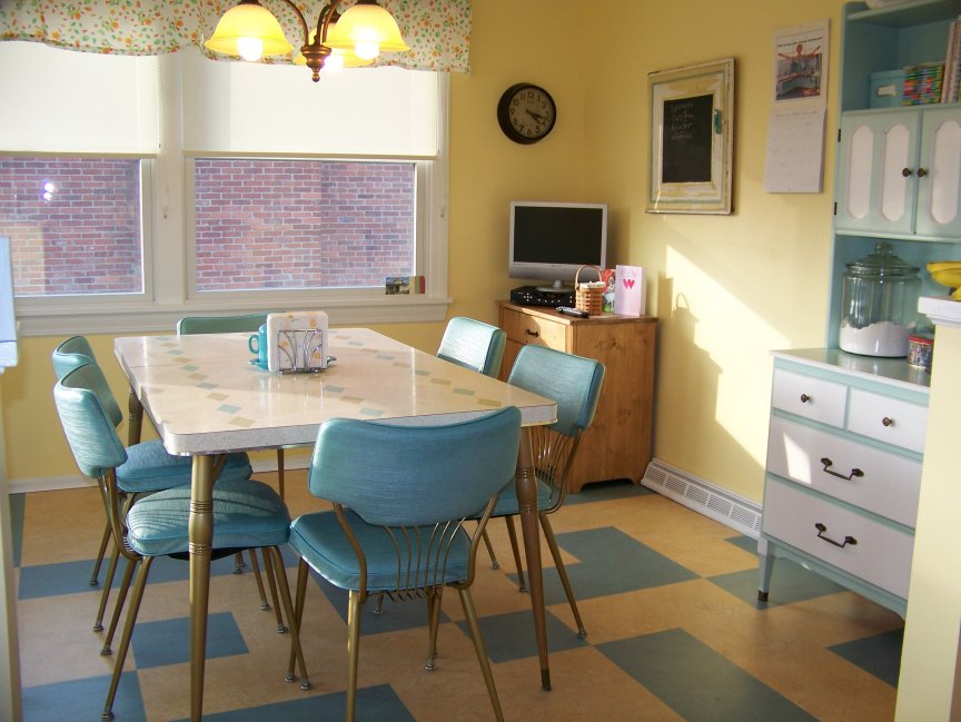 retro kitchen table sets