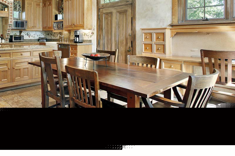 rustic kitchen tables