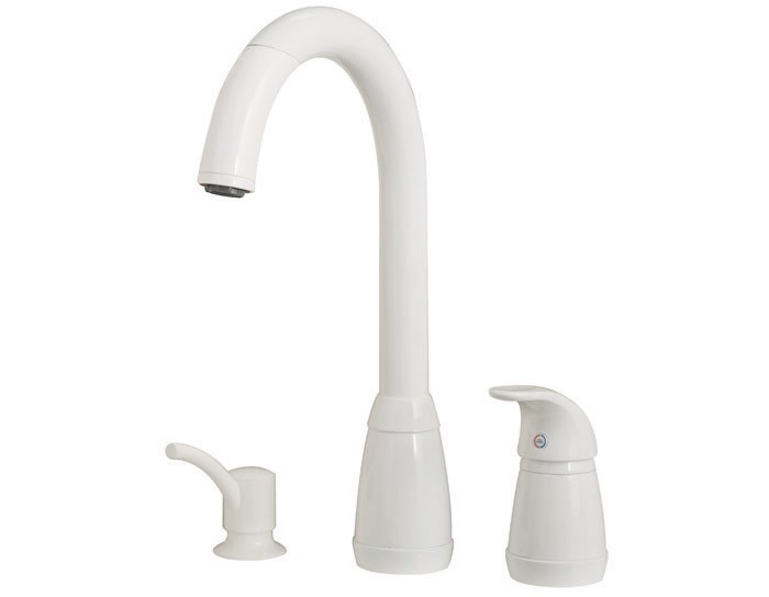 white kitchen faucets