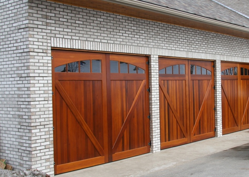 wooden garage doors