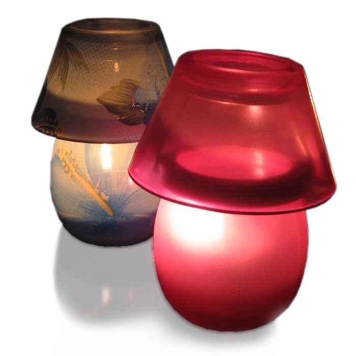 black and red lamp shade