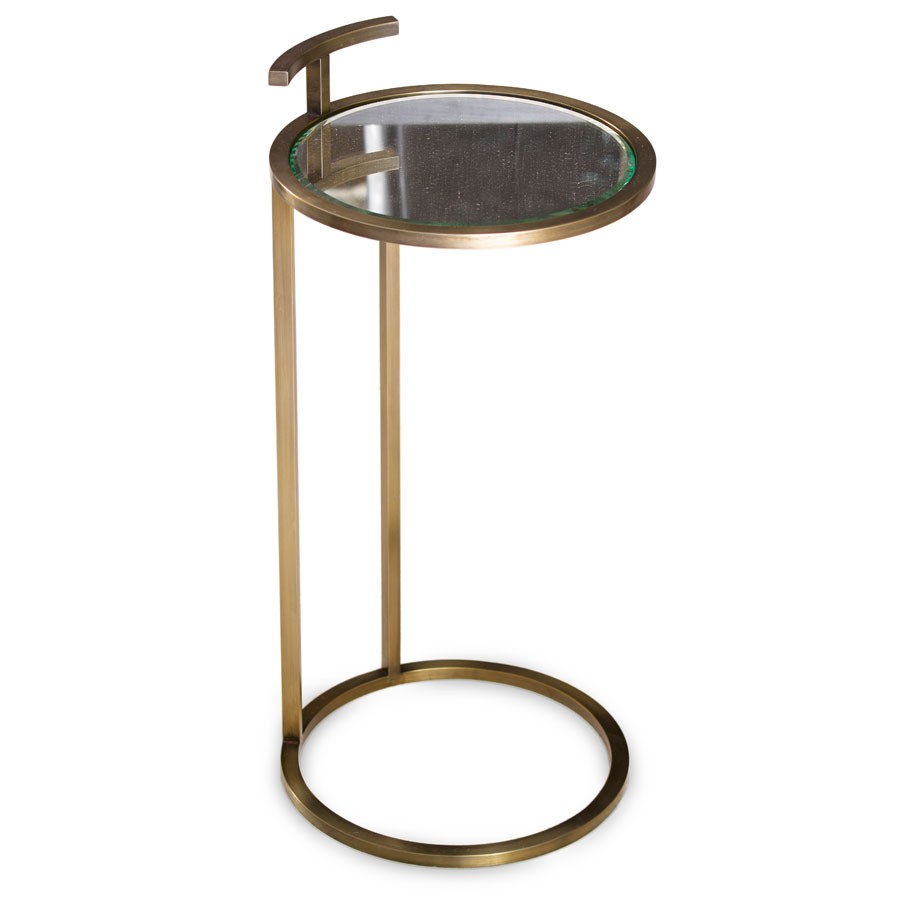 small glass end tables