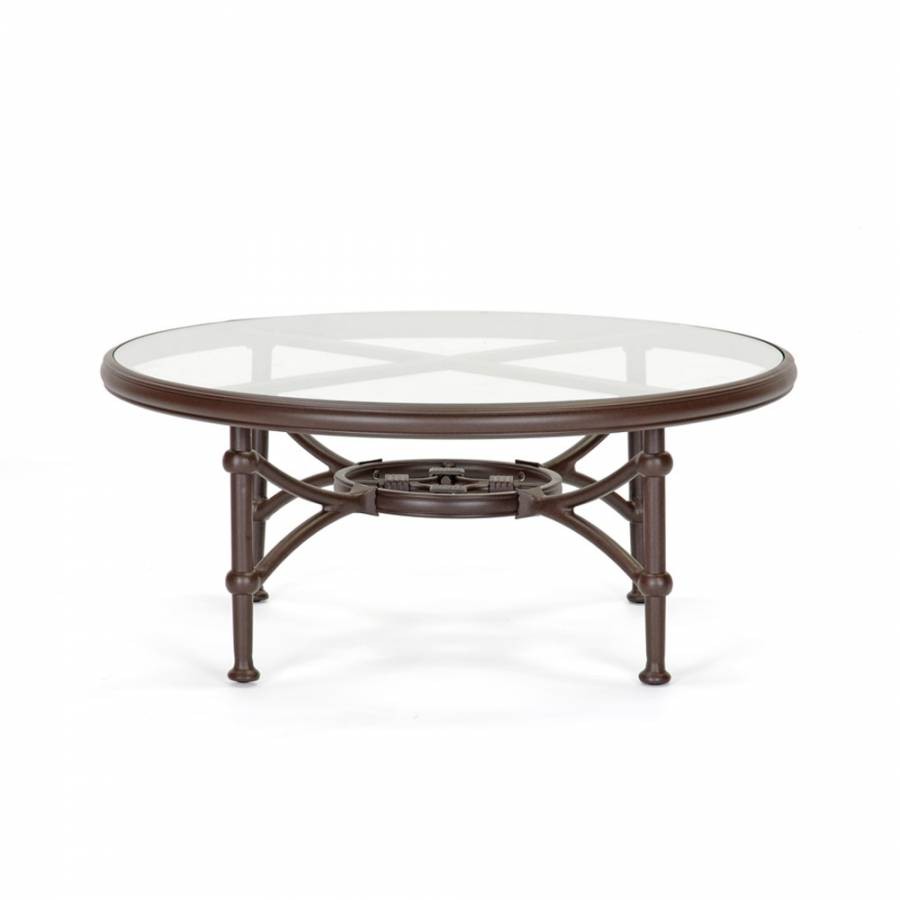 small round glass coffee table