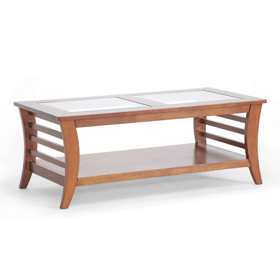 wood and glass coffee tables